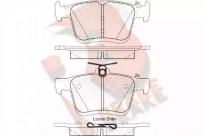 R BRAKE rb2099 -  Комплект тормозных колодок, дисковый тормоз